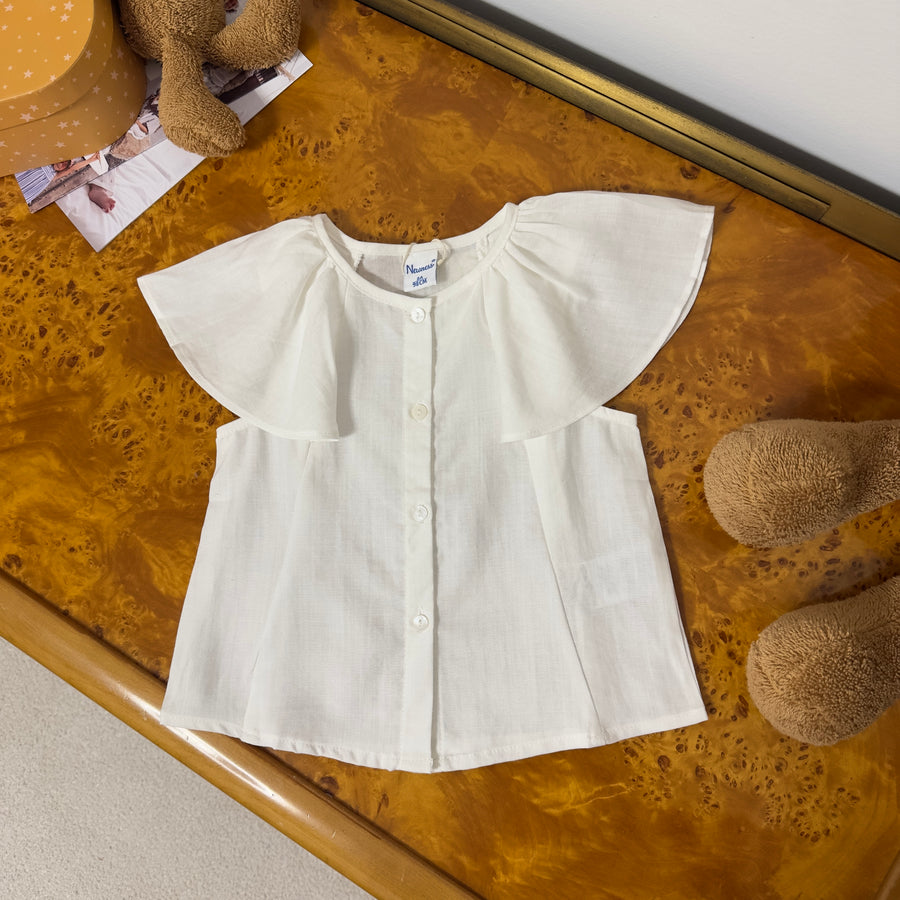 Blusa con Volants sulle Spalle – Elegante, Morbida e Versatile