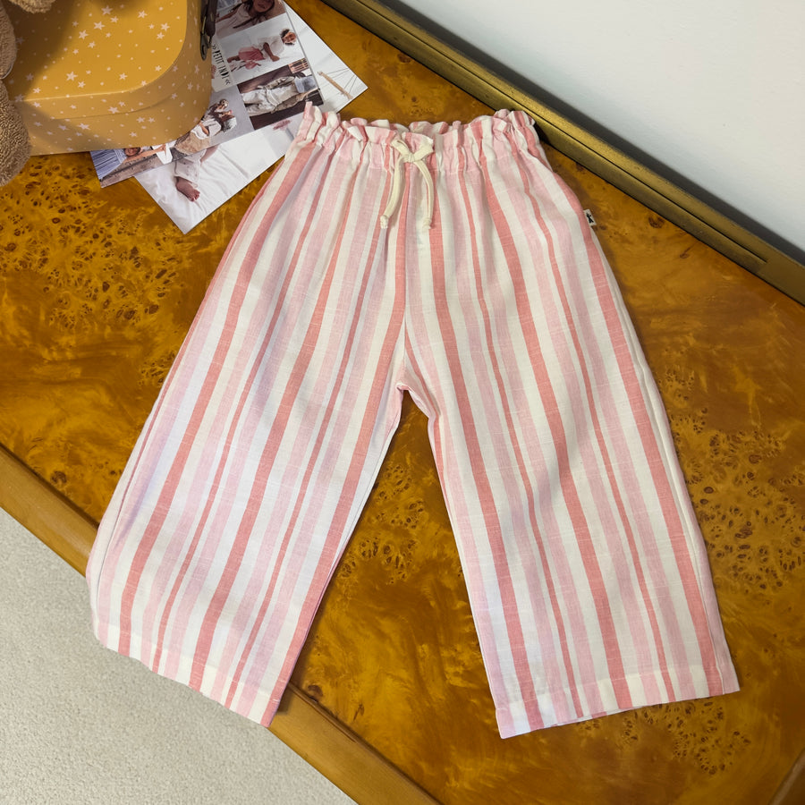 Pantalone palazzo in cotone a righe - stile e versatilità
