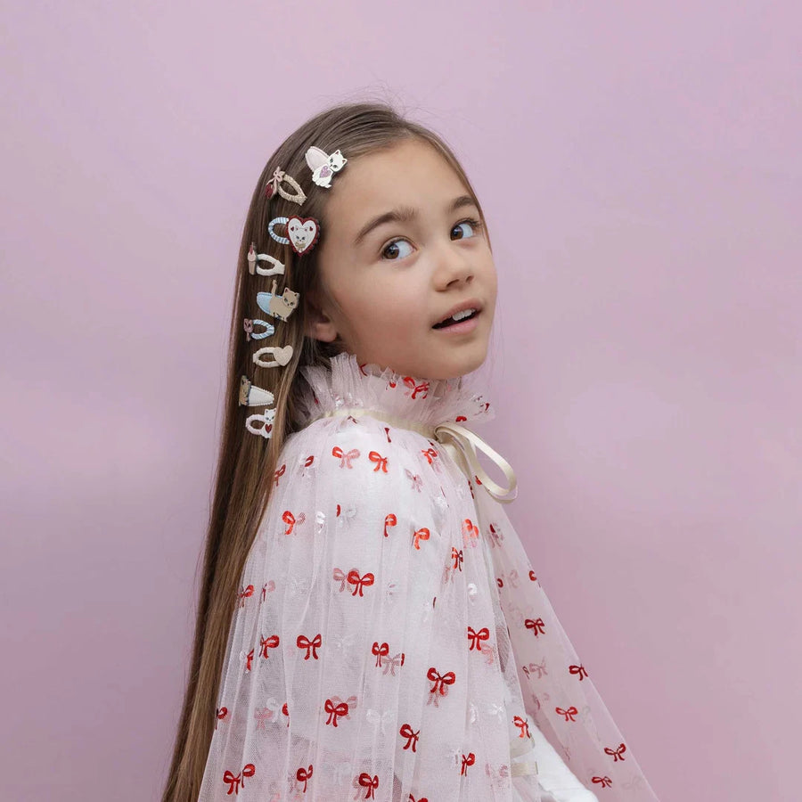 Mini Mollette per Capelli Gattini e Fiocchi -Kittybow