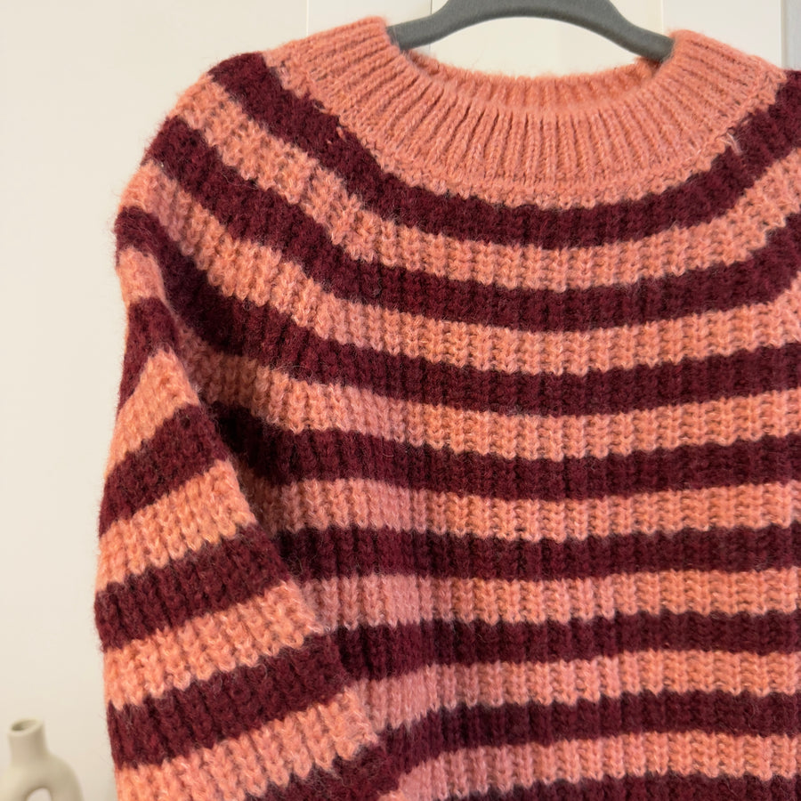 Maglia tricot a righe