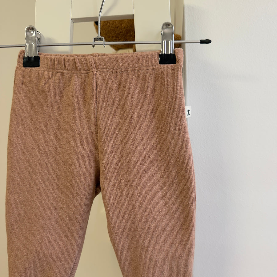 Leggings in caldo cotone blush