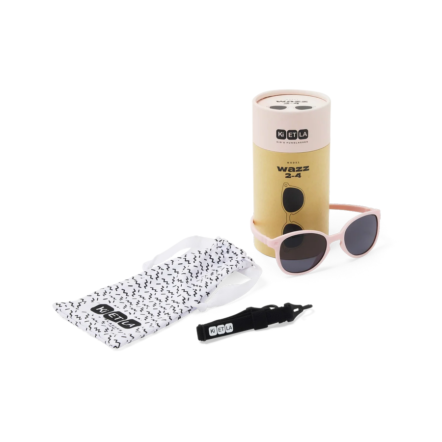 Occhiali da sole bambini UV400 flessibili e resistenti- WAZZ blush