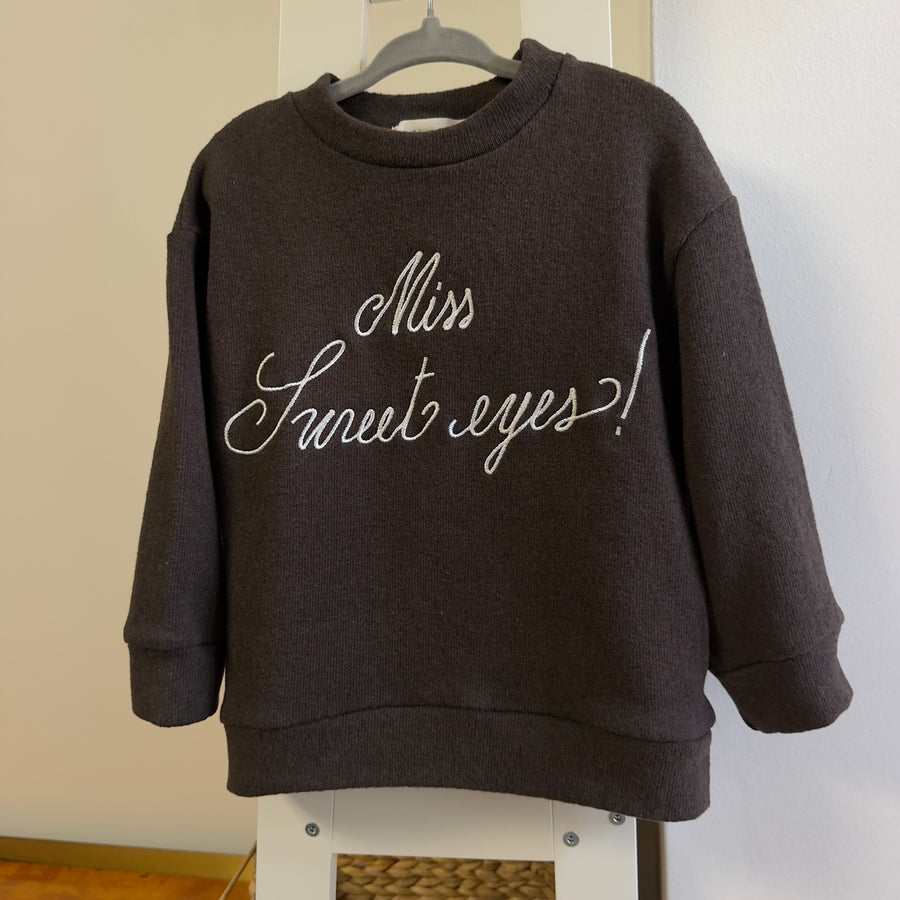 Maglia ricamata "Miss Sweet Eyes!" – Ice Coffee