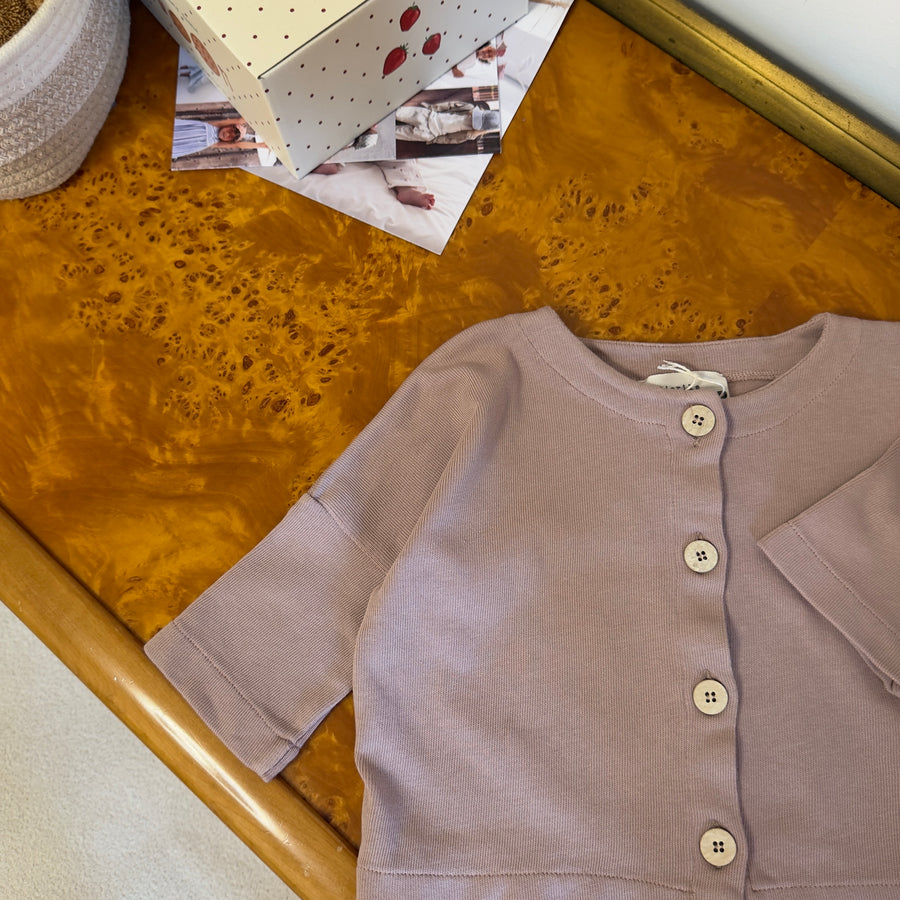 Cardigan a Scatoletta in Filo Morbidissimo – Cameo Rose