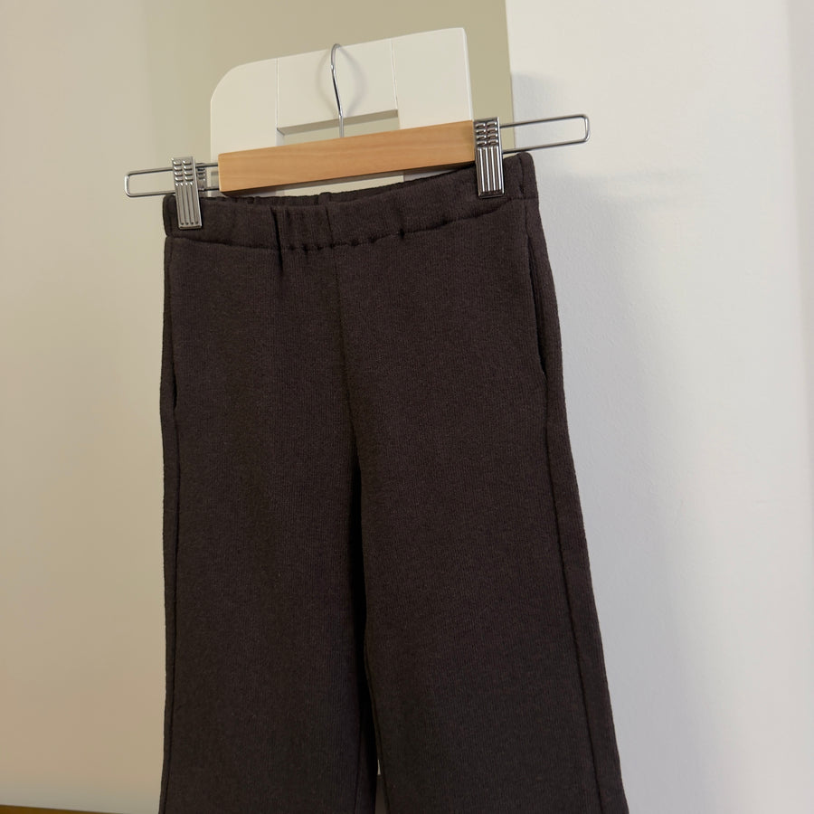 Pantalone Dritto con Tasche Laterali in Caldo Cotone -ICE COFFE
