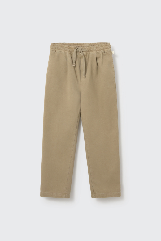 Pantaloni morbidi in twill - stone- teo