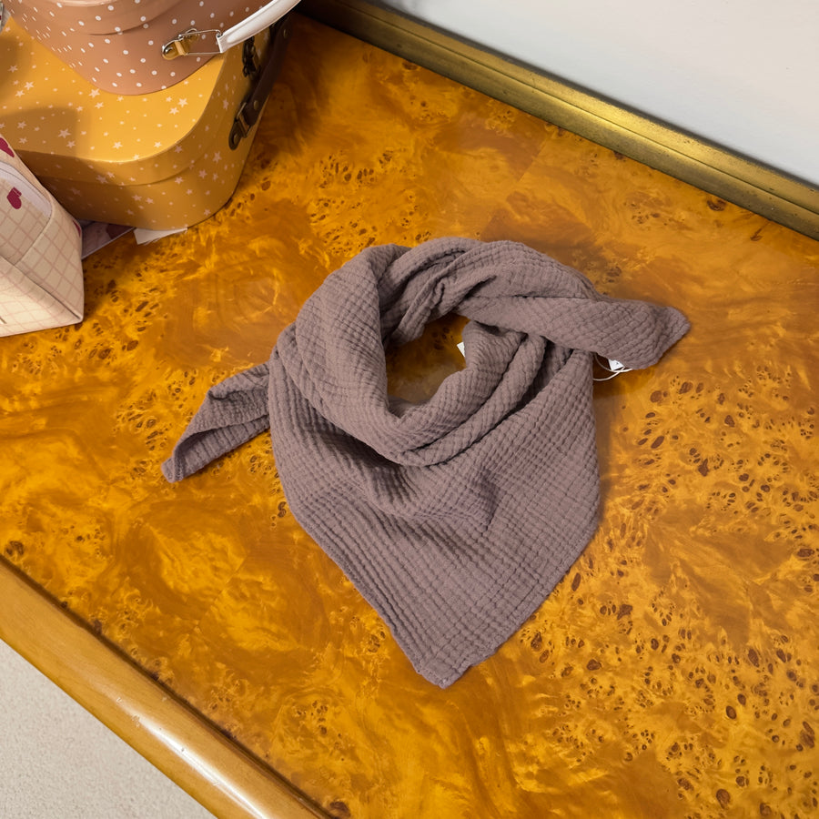 Bandana Multiuso in Mussola di Cotone  malva – Morbida, Leggera e Versatile
