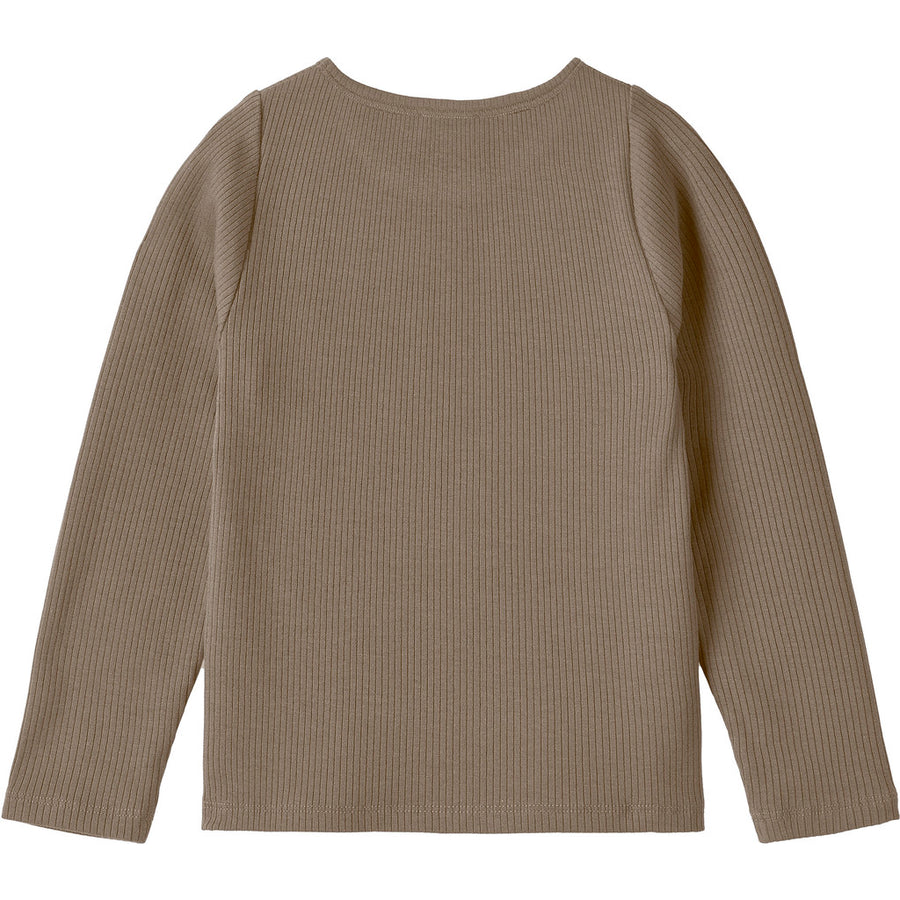 T-shirt a coste Kenna—Pine bark
