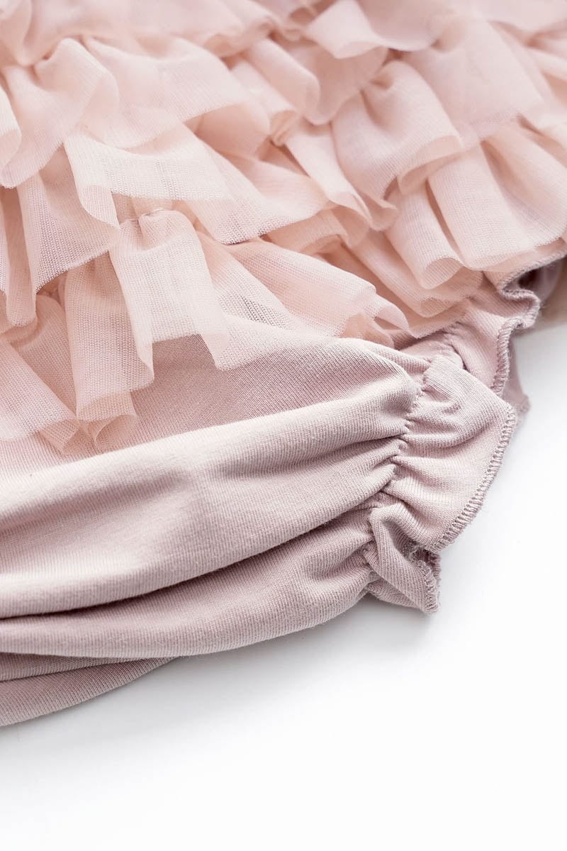 Gonna/pantaloncino in tulle morbidissimo - misty rose
