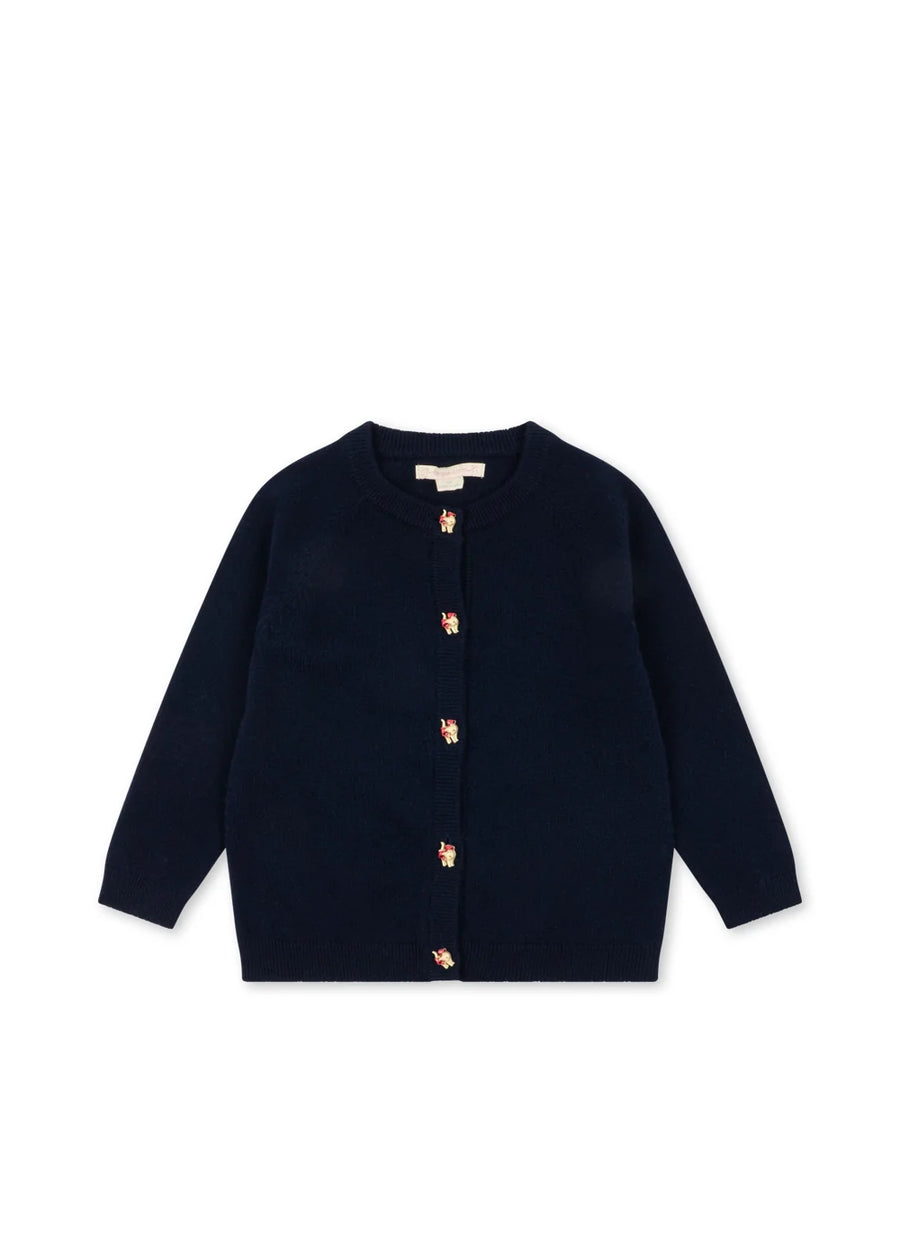Cardigan in lana con bottoni gattino- Cattie