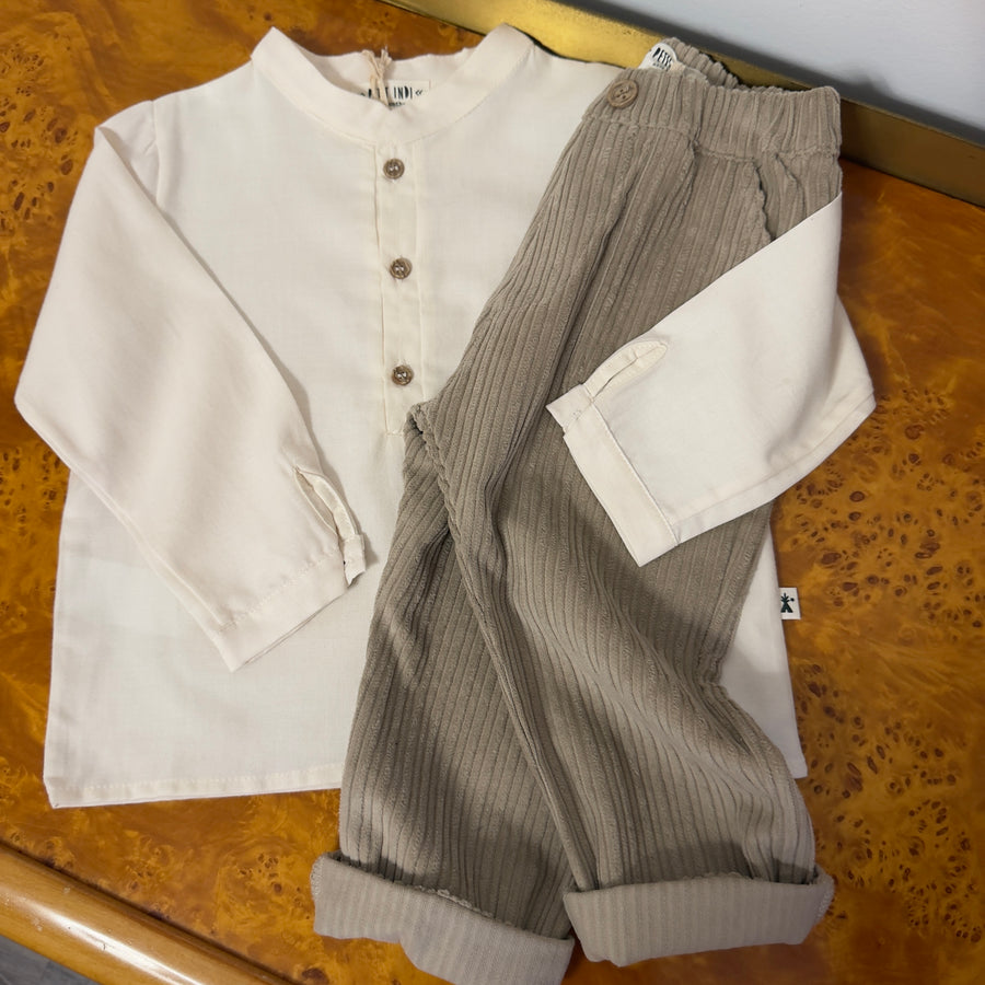 Camicia polo latte