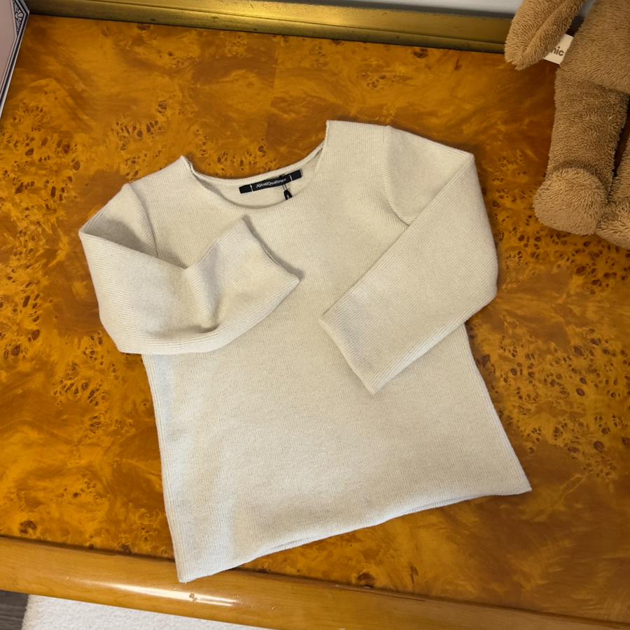 T-shirt basic in caldo cotone – color stucco, morbida e versatile