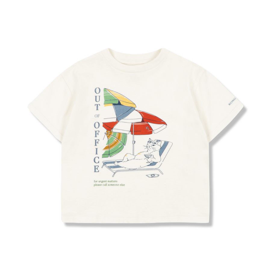 T-shirt in cotone organico “Out of Office”