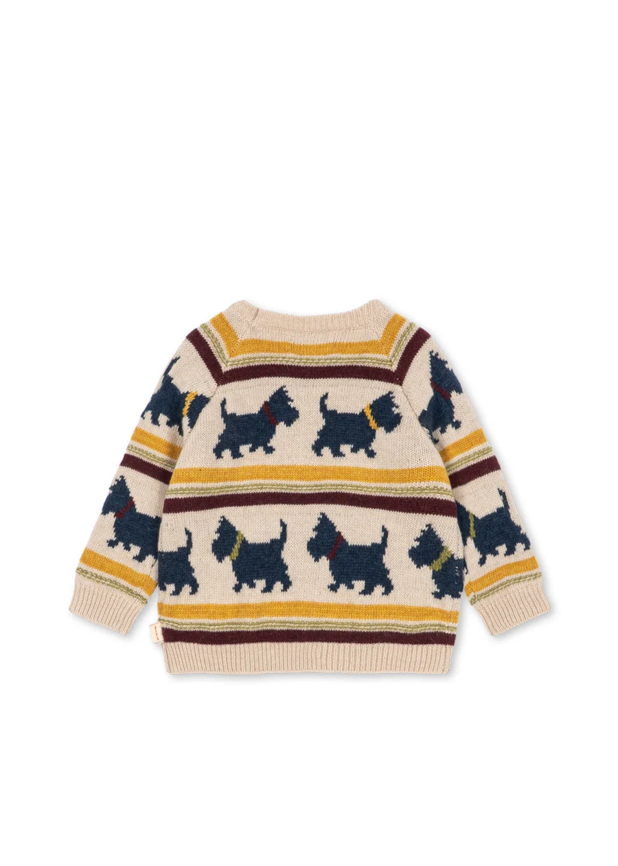 Maglione belou in misto lana- piccolo scottie