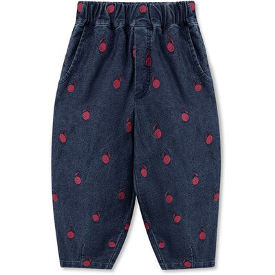 Pantalone denim ricamato