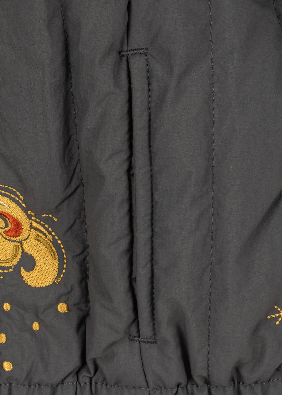 Bomber termico imbottito antracite-spazio
