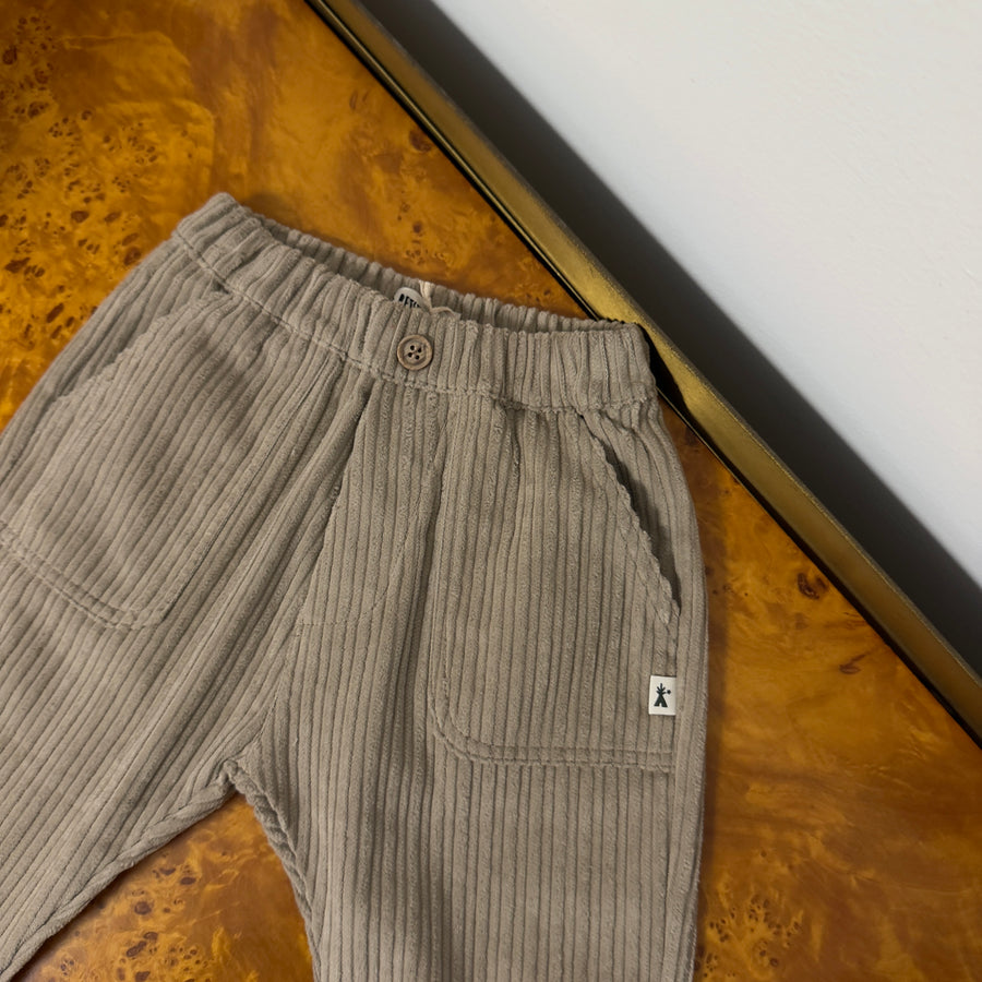 Pantalone in velluto a coste avena