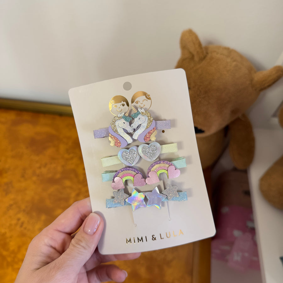 Dreamy unicorn mini clips