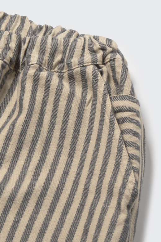 Pantaloni in twill a righe