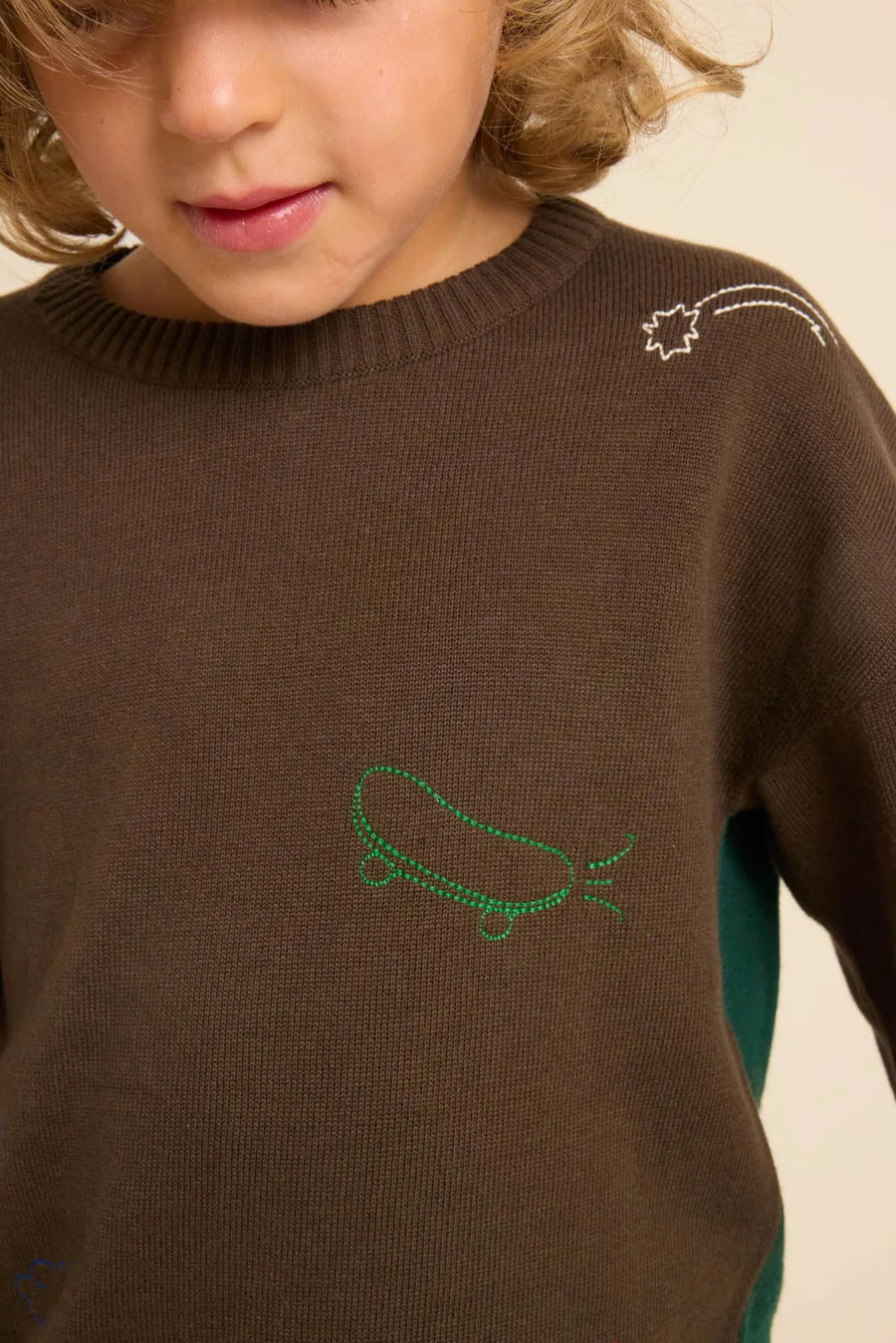 Gustav Sweater in Cotone -Mosswood
