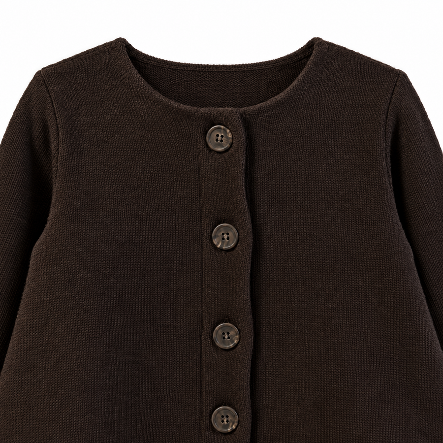 Cardigan Svasato in Caldo Cotone- ice coffee