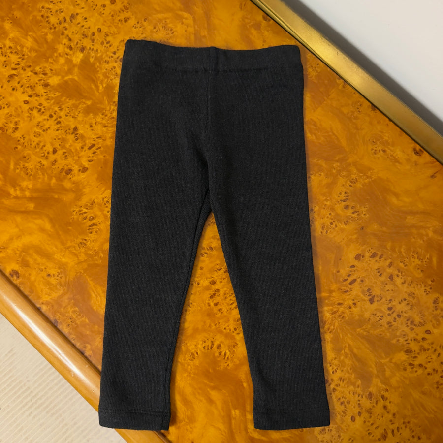 Leggings in Caldo Cotone -Carbone