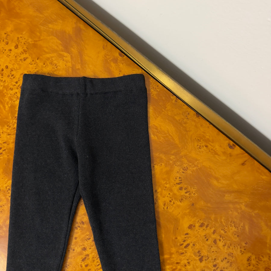 Leggings in Caldo Cotone -Carbone