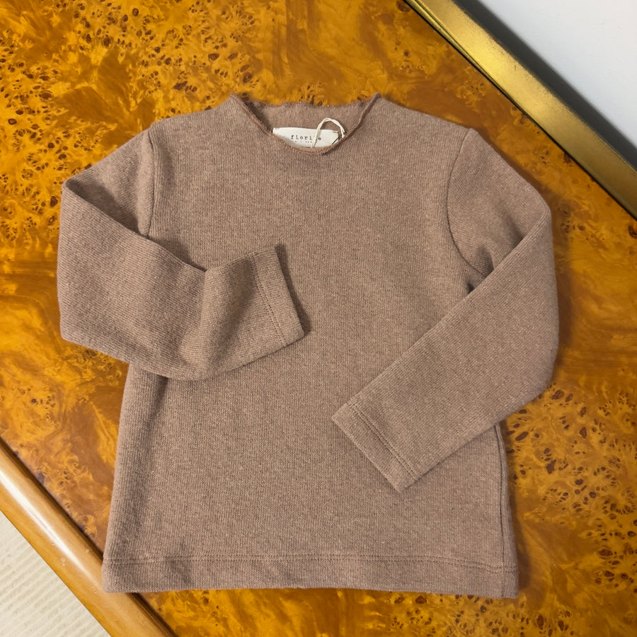 Maglia Basic in Caldo Cotone -Cameo Rose