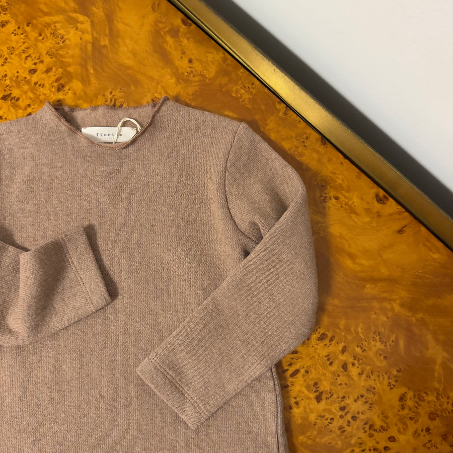 Maglia Basic in Caldo Cotone -Cameo Rose