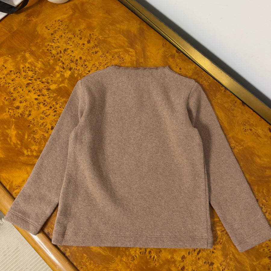 Maglia Basic in Caldo Cotone -Cameo Rose
