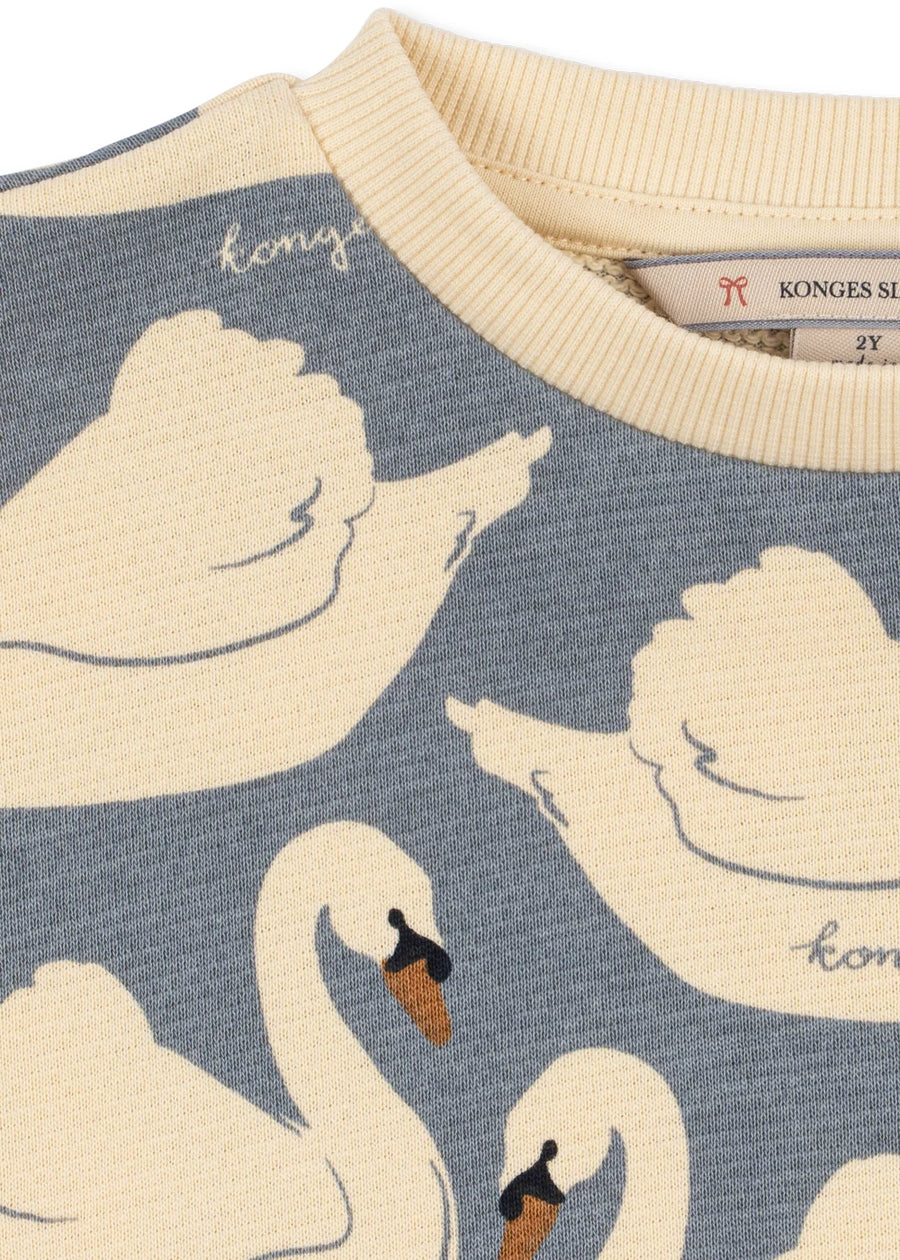 Felpa in cotone organico – swan