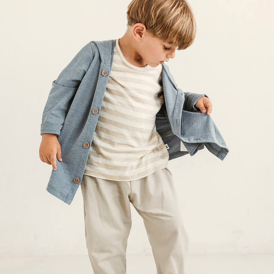 pantalone felpa beige