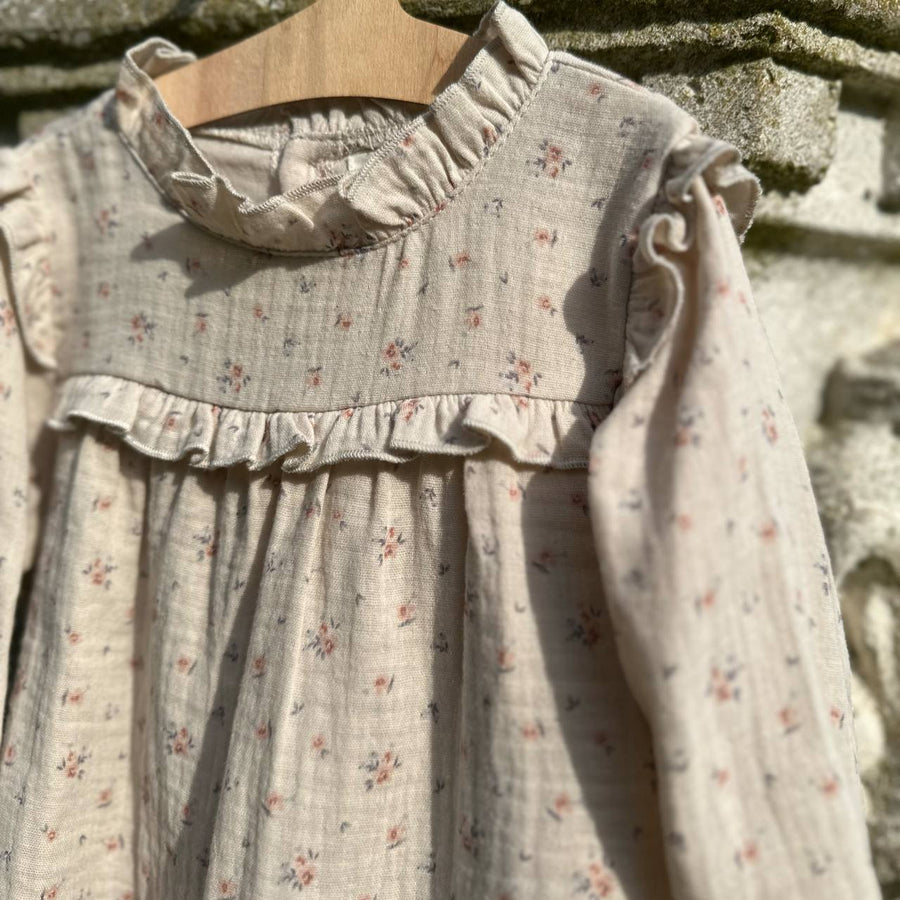 blusa ruches fiori