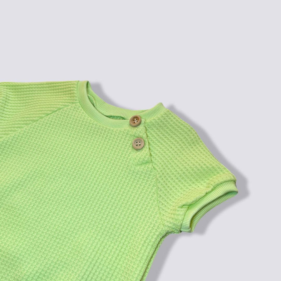 t-shirt waffer verde fluo