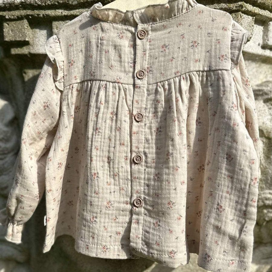 blusa ruches fiori