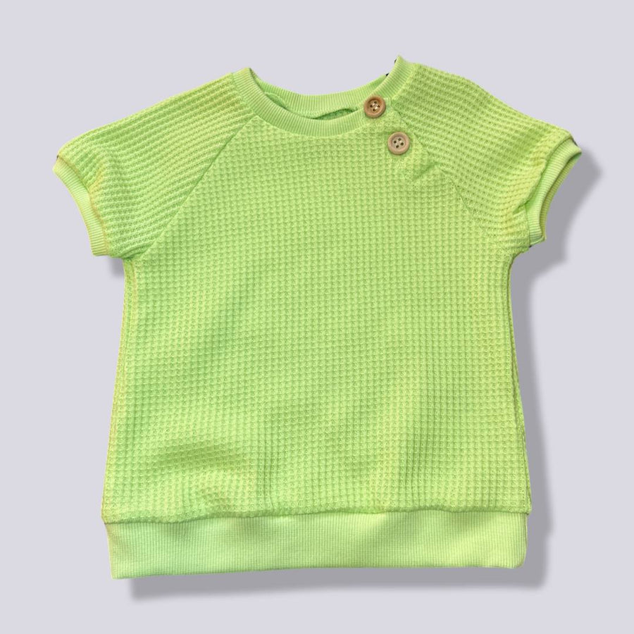 t-shirt waffer verde fluo