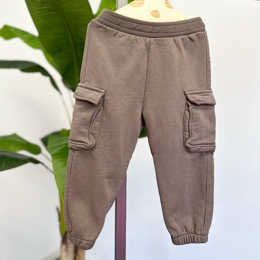 pantalone cargo moka