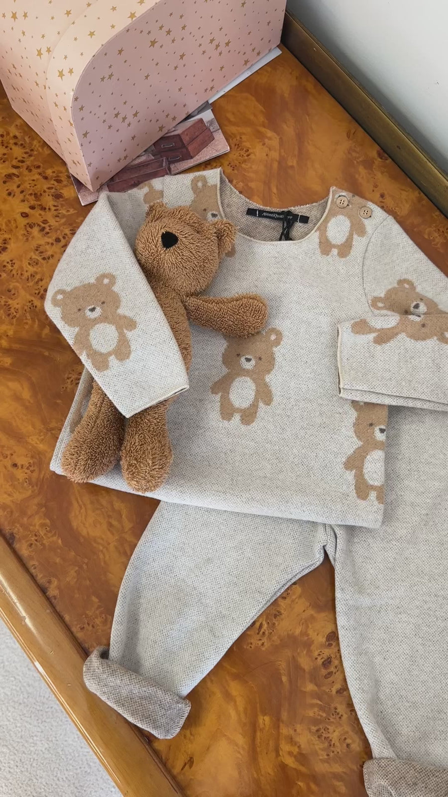Maglia in caldo cotone con orsetti - morbidezza e dolcezza unica
