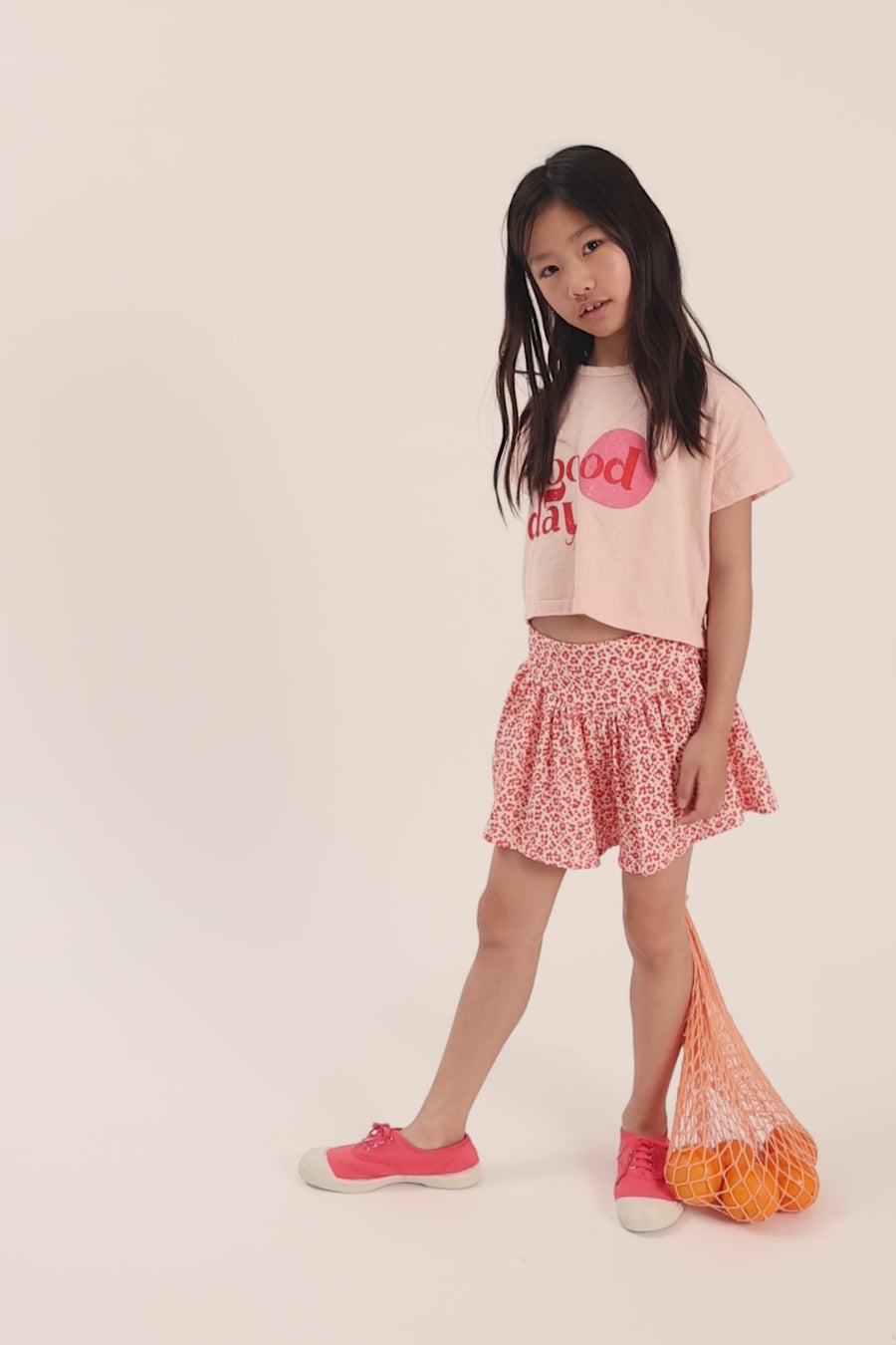 T-shirt aura in cotone fiammato